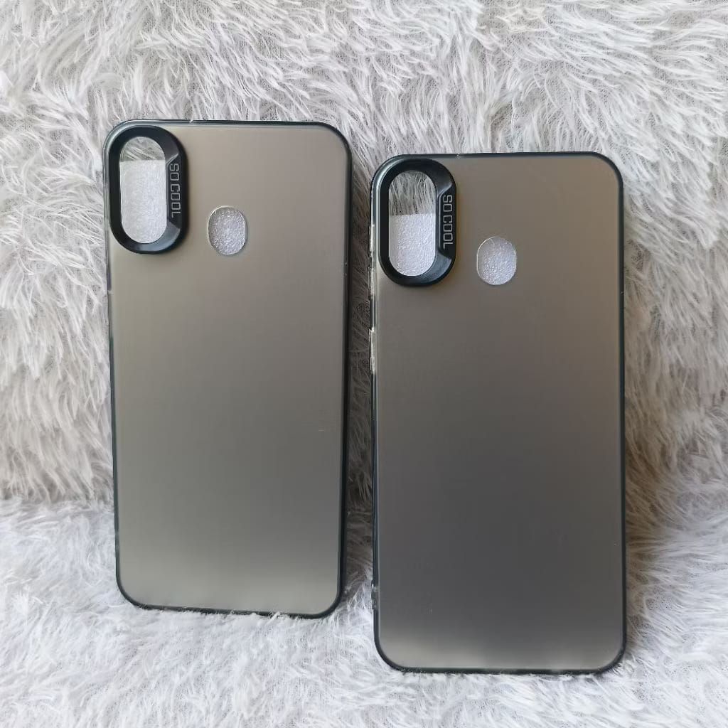 SoftCase Casing Imd Full Black Samsung M20 Silikon Hybrid Hologram Pelindung Belakang hp