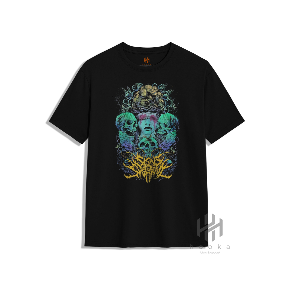 Kaos Metal Signs Of The Swarm Custom Tshirt Bootleg Baju Band Distro