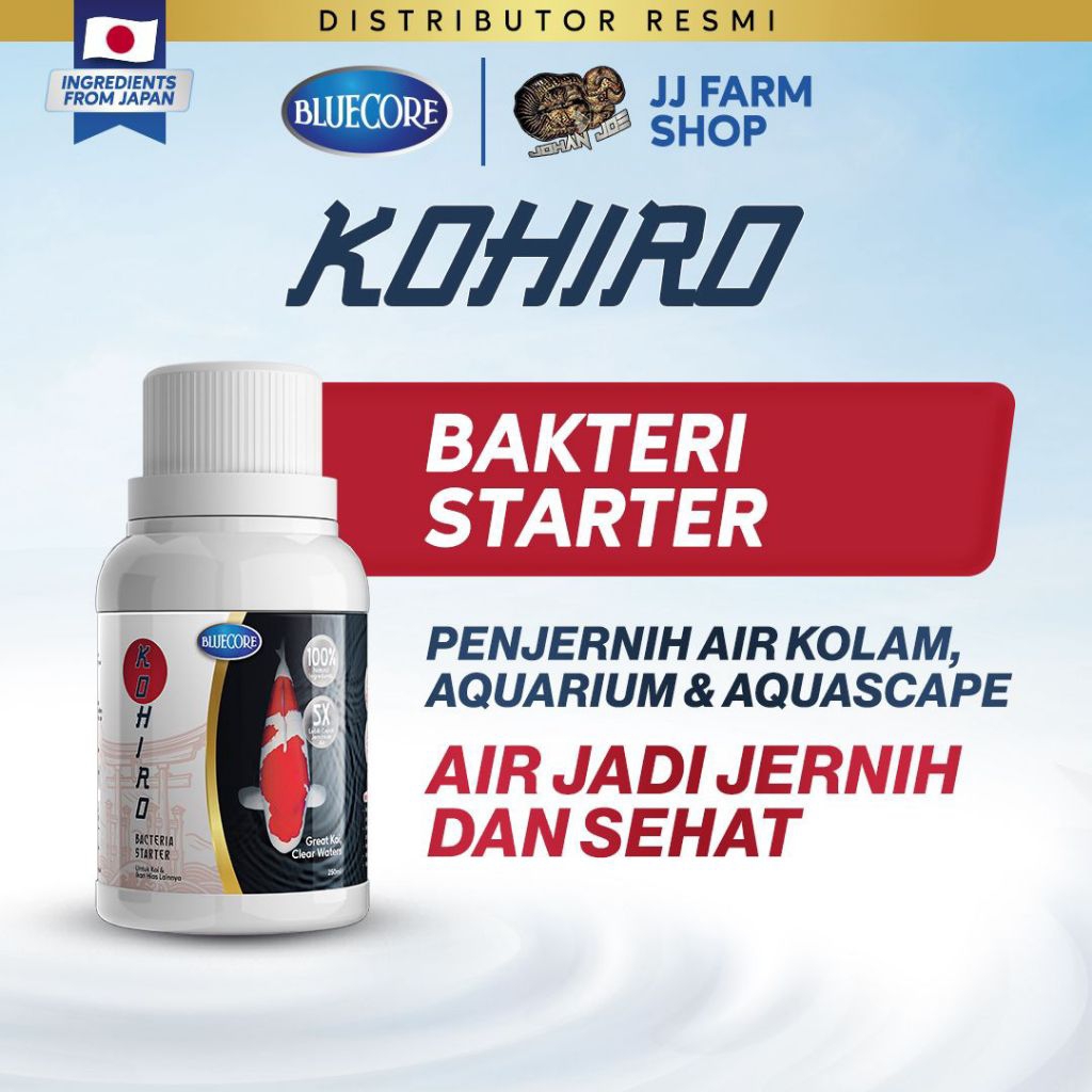 bluecore kohiro bakteri starter ikan aquarium kolam pengurai amonia penjernih air aquascape aquarium
