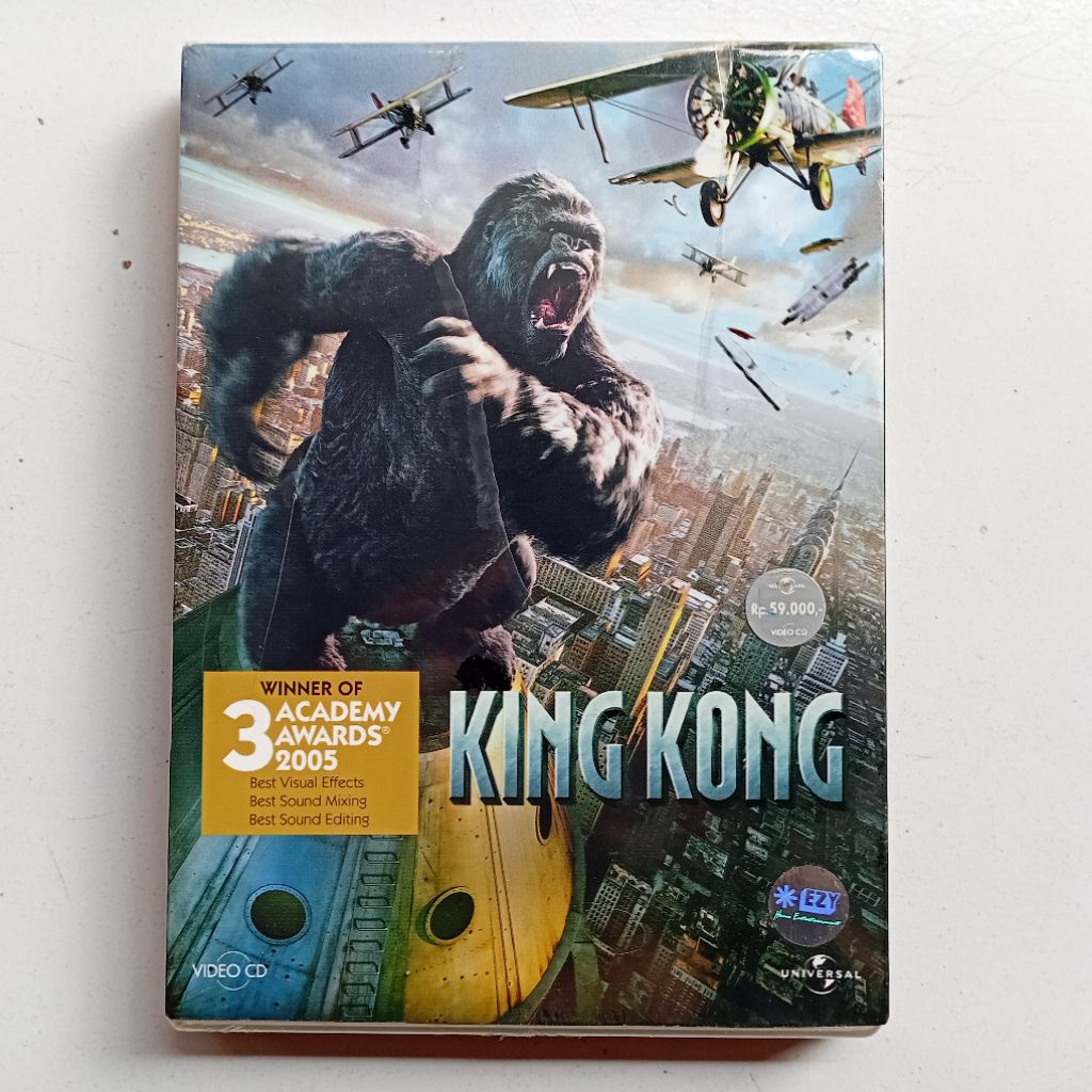 VCD King Kong Jack Black (2005) Teks Indonesia Original Universal Pictures Segel Nos