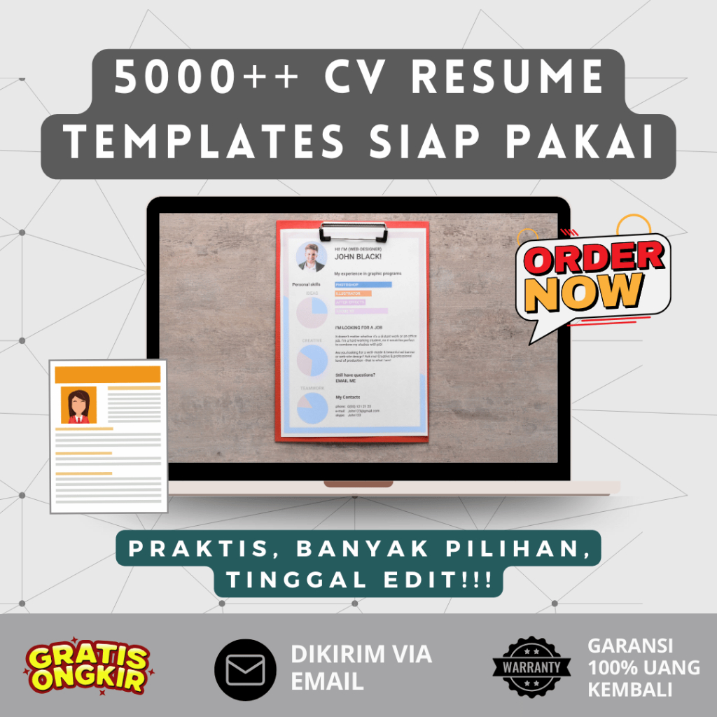 5000+ Template CV & Resume ATS Friendly: Bikin Resume Anti-Tolak