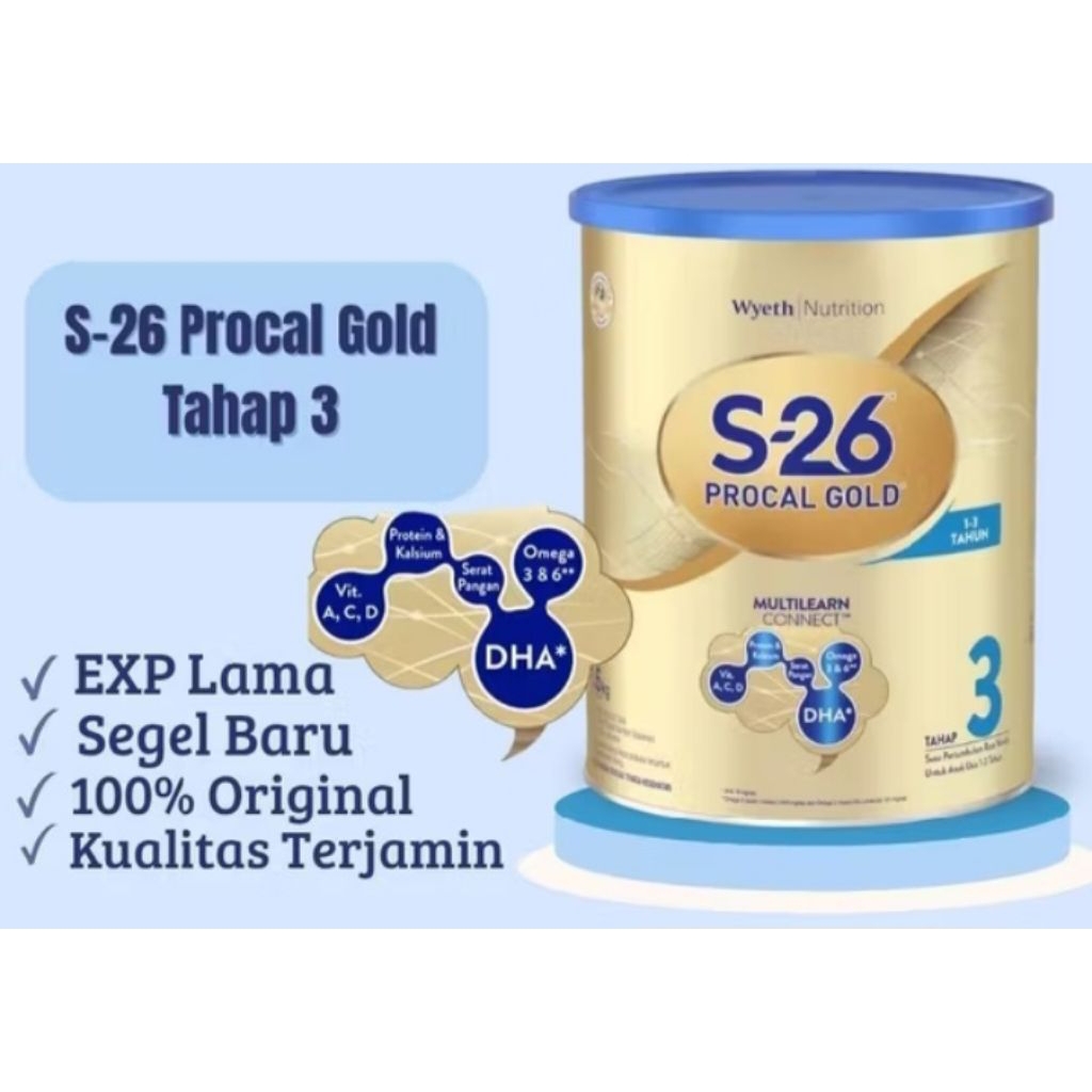 Procal Gold Susu S-26 Tahap 3 kemasan 1,6kg Instan COD exp lama