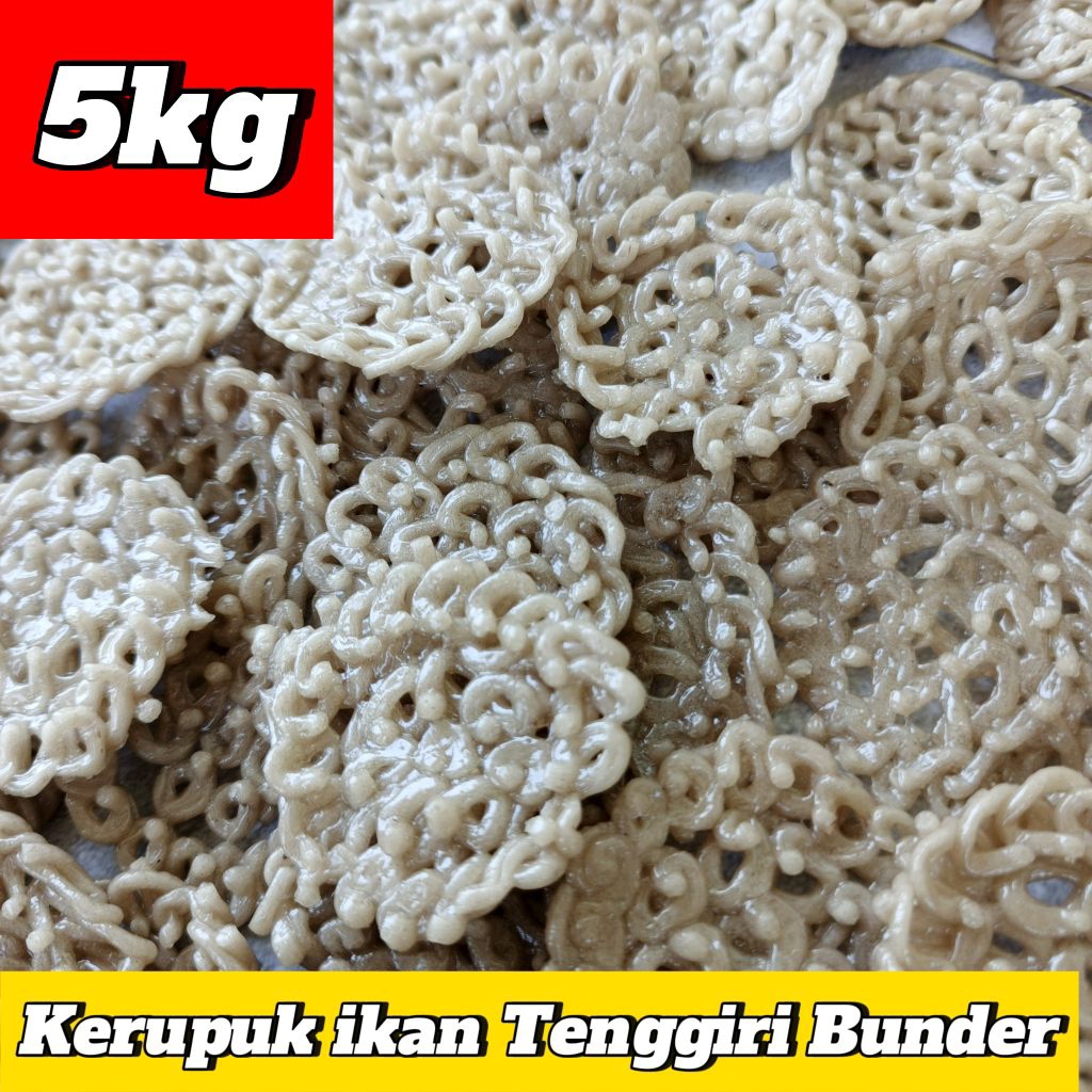 

Kerupuk ikan Tenggiri / Kerupuk Mentah ikan tenggiri Kemasan 5 KG | Anugrah Jaya