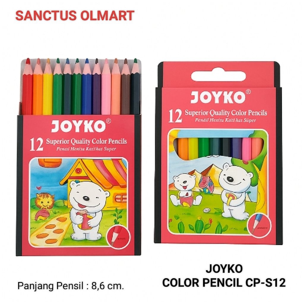 

PENSIL 12 WARNA JOYKO CP-S12 MINI.