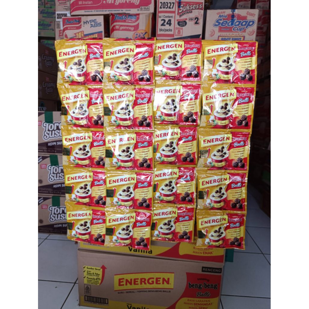 

Energen Beng beng ball 1 dus isi 16 renceng