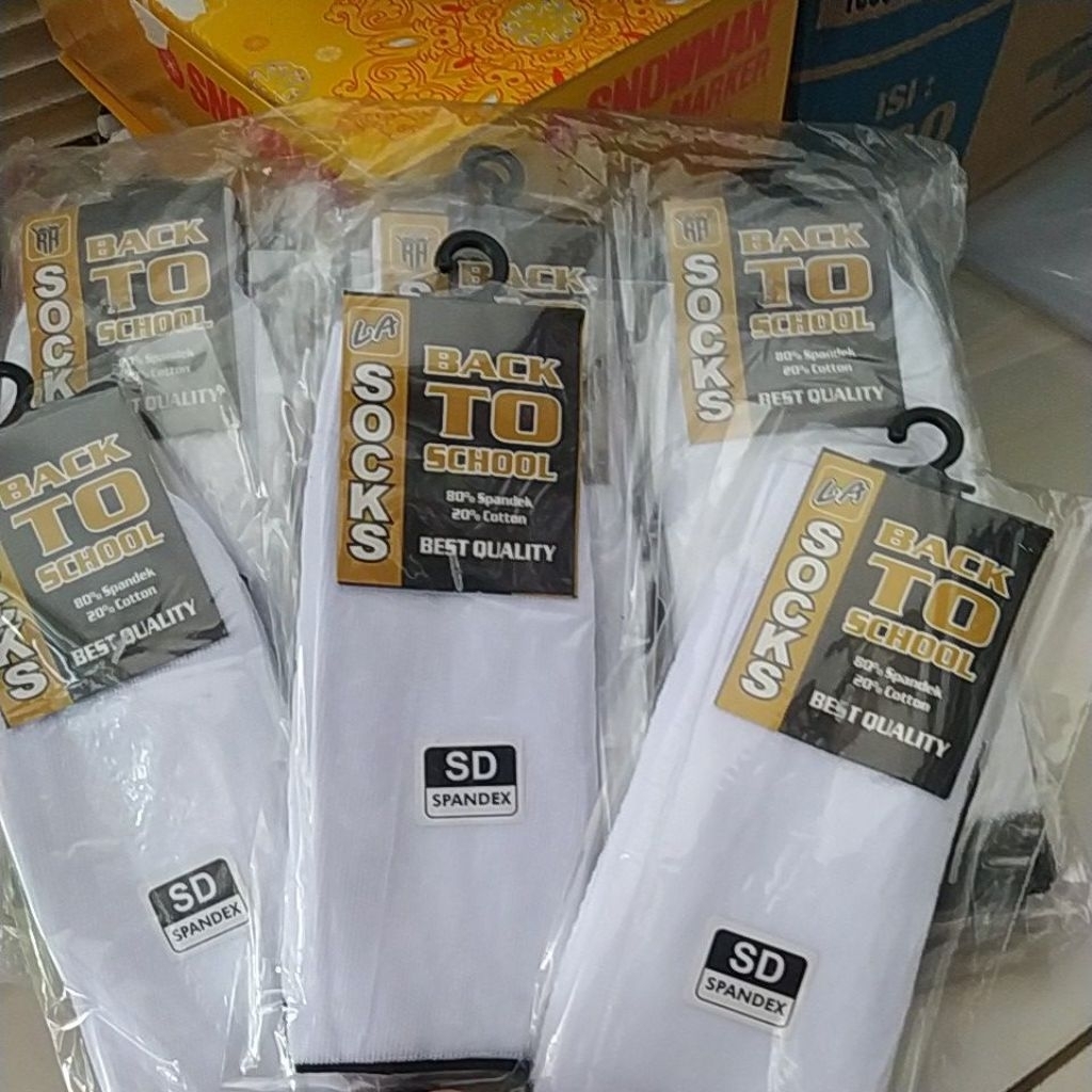 kaos kaki BTS(Back to scholl) 3pcs warna putih hitam