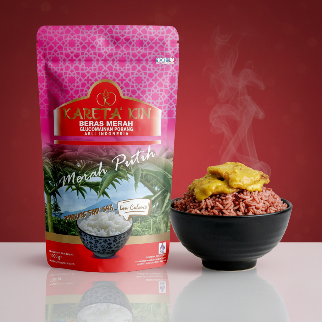 

Beras Merah Glukomannan Porang Rendah Kalori Baik untuk Diet dan Diabetes