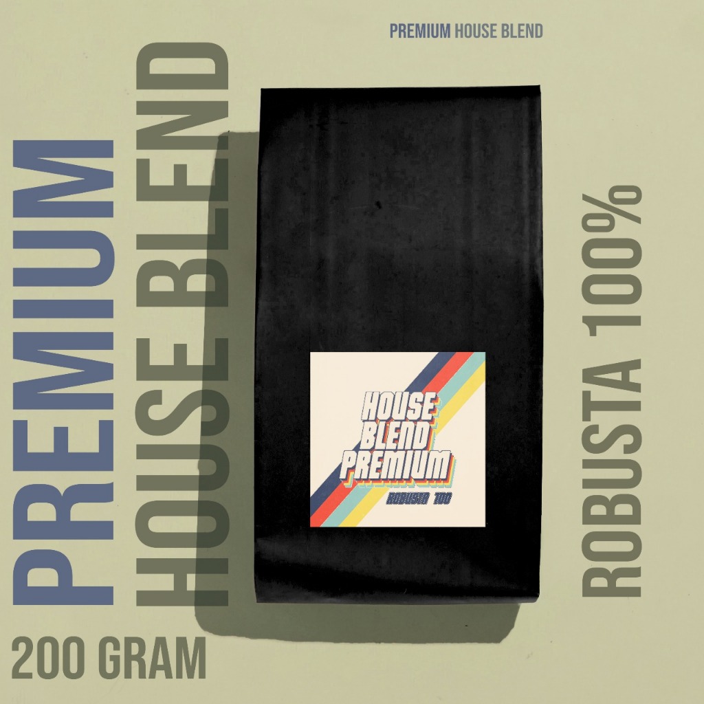 

House Blend Premium Robusta – Fresh Roasted 100% Robusta - 200gr, Biji | Bubuk | Giling | Whole Bean | Jogja Roaster