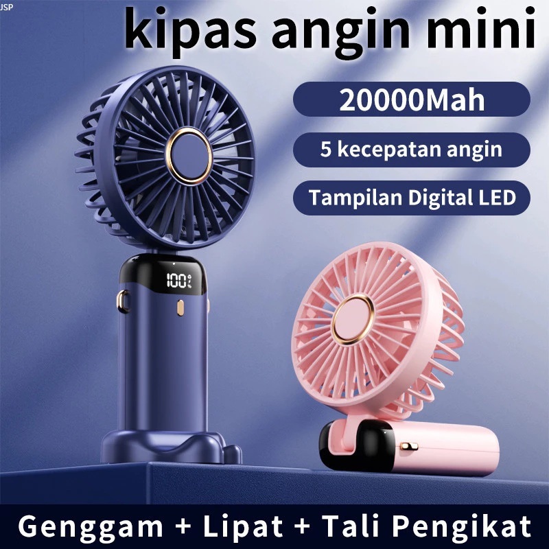 Kipas angin portable tahan lama dan tidak berisik 25 jam kipas angin besar portable Kipas Angin mini
