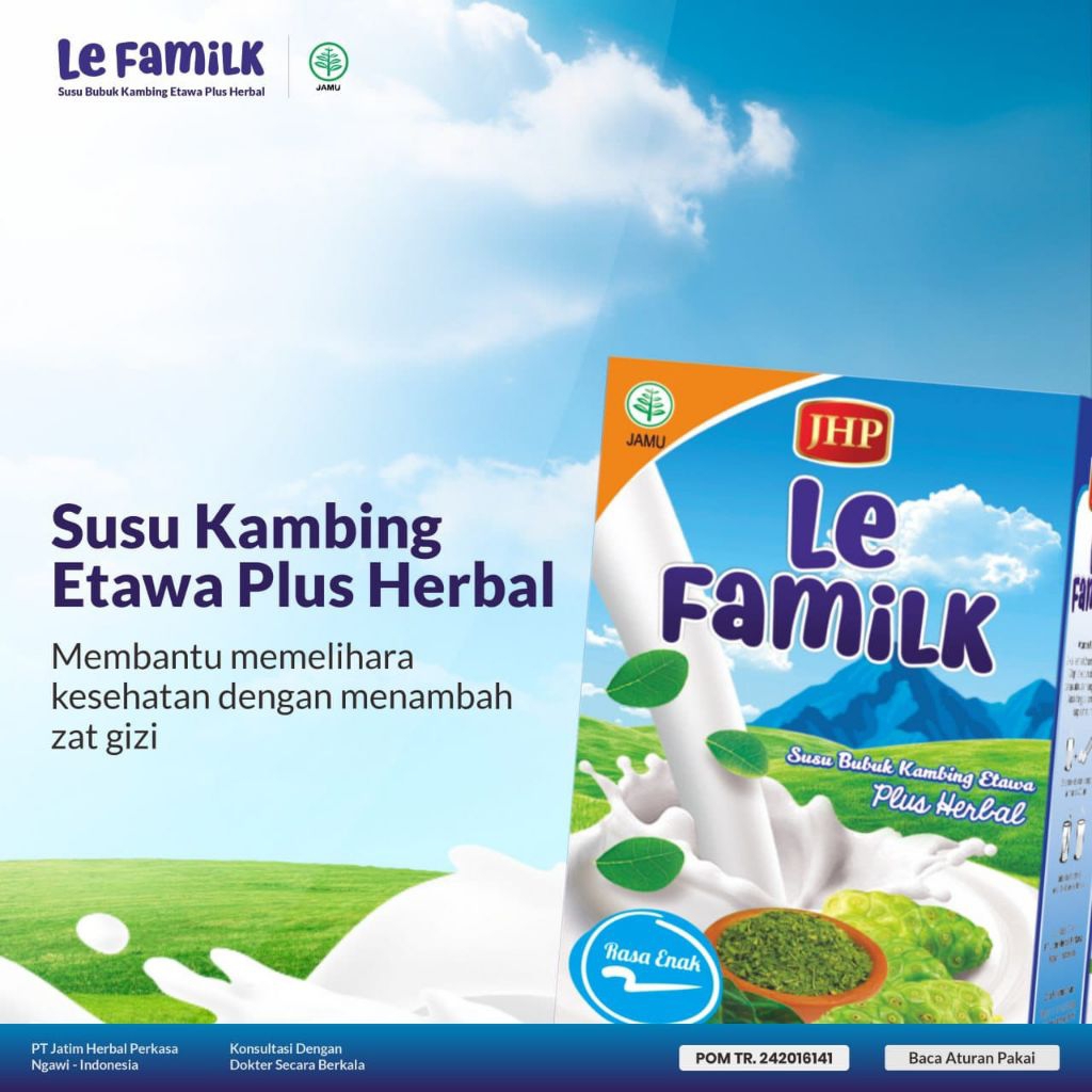 

Le Familk 200gr (Susu Kambing Etawa Plus Herbal)