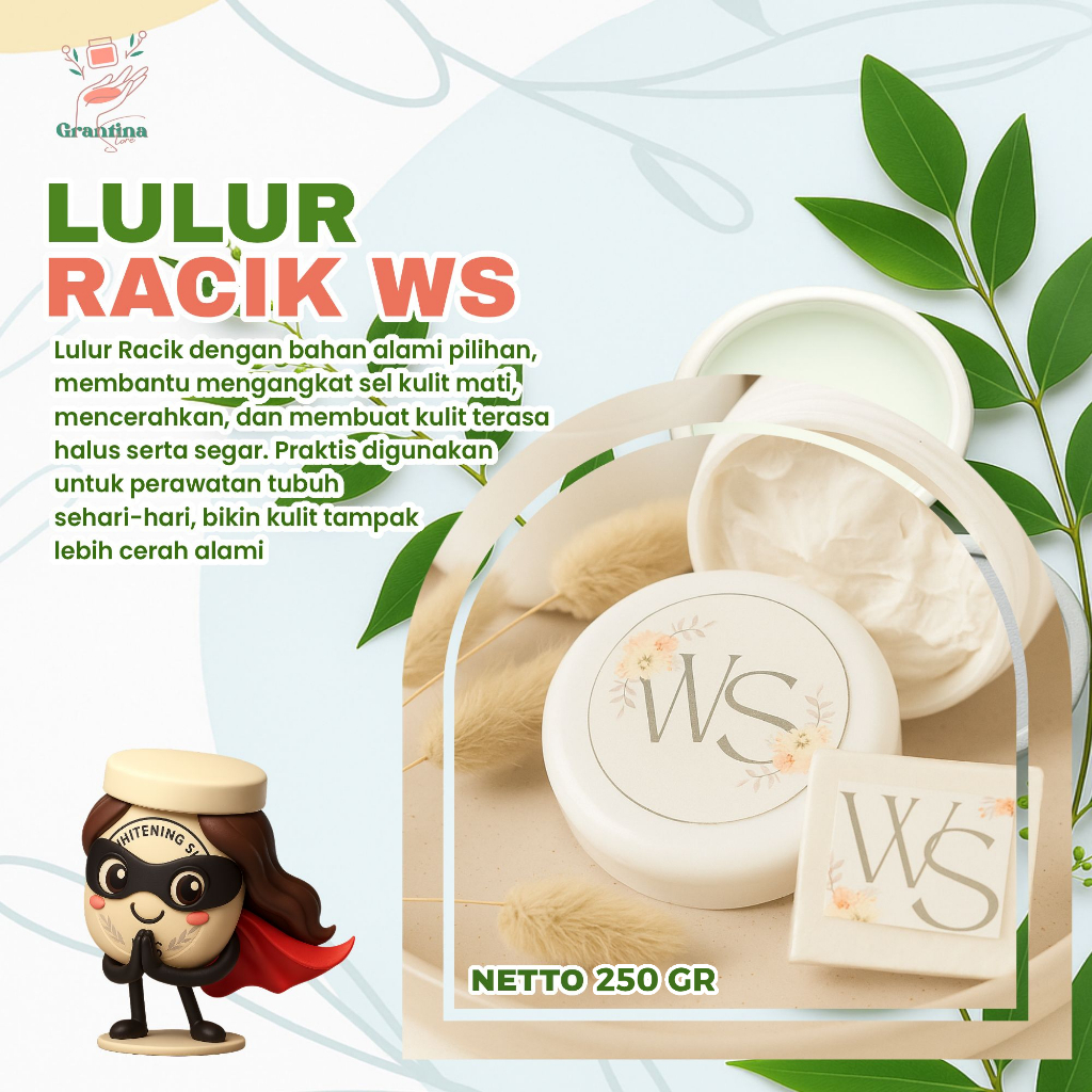 WS LULUR MILK WHITENING SKIN 250 GR