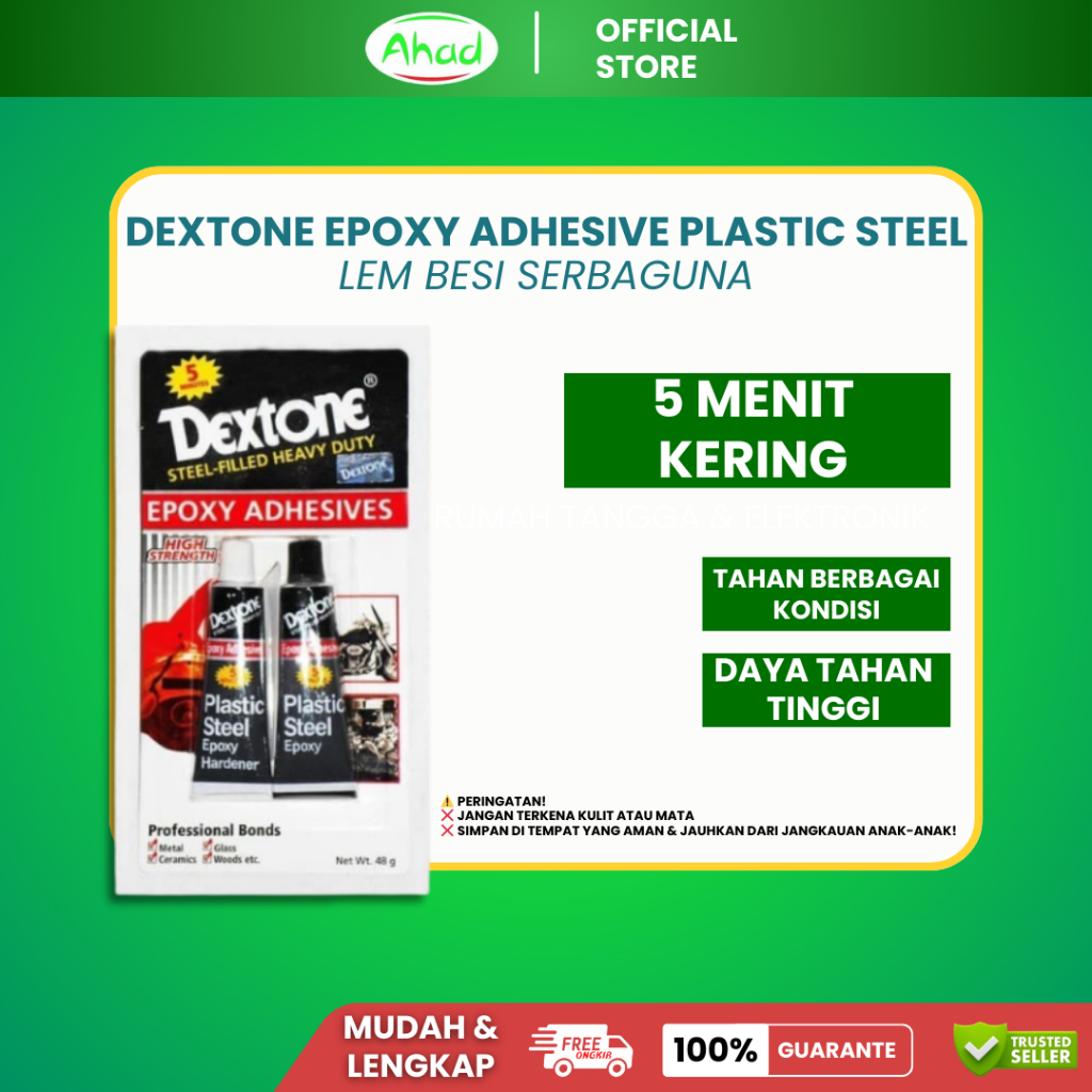 

Lem Dextone 48 gram | Lem Alumunium Dextone | Lem Kayu | Lem Keramik | Lem Besi