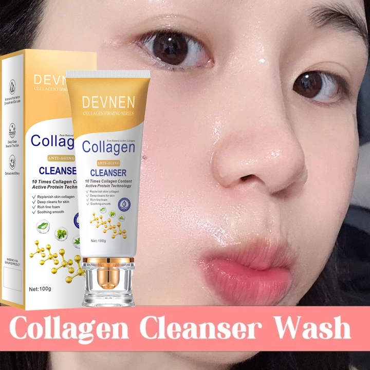 Pembersih Wajah Collagen Whitening Facial Wash 100g BPOM Cleansing Pemutih Mencuci Bintik Hitam Pele