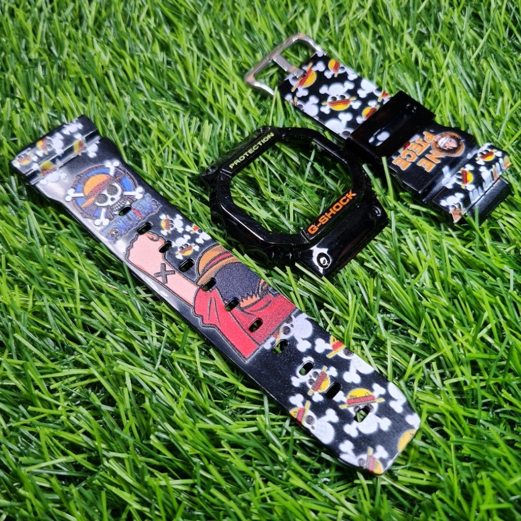 BNB BEZEL STRAP G-SHOCK DW-5600 DW-5700 GWX-5600 CUSTOM ONE PIECE BLACK GLOSSY