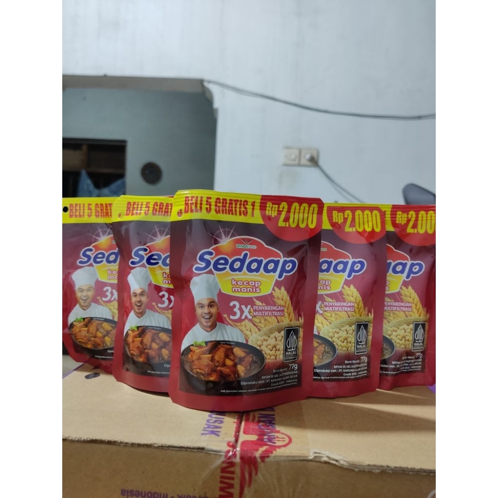 Kecap Sedap Kecap Manis Kemasan 2000an 1 Dus isi 48pcs