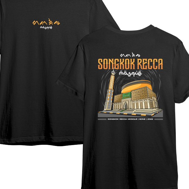 Kaos Songkok Recca Icon Bugis Bone Pakaian Pria & Wanita Bahan Cotton Combed 24s