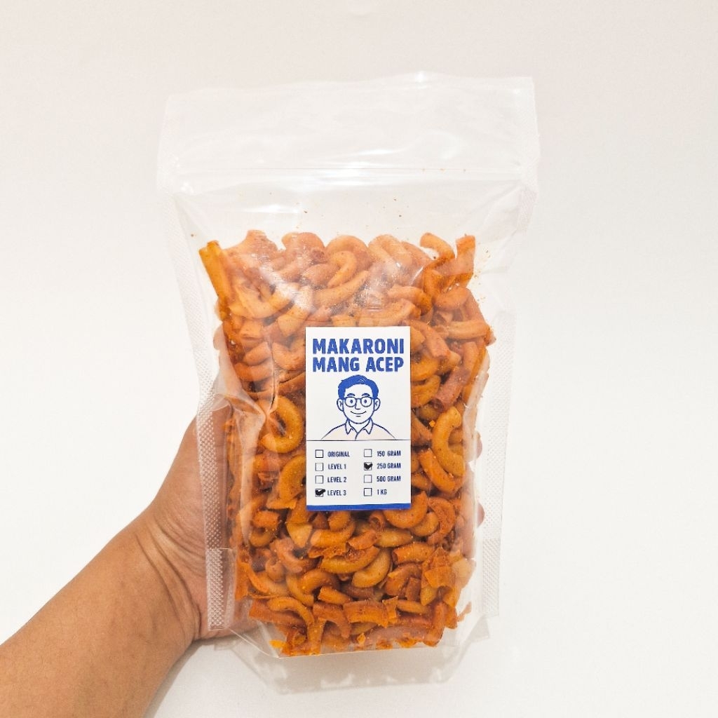 

[PROMO] 250 gram Makaroni Khas Tasikmalaya Extra Pedas - Makaroni Mang Acep