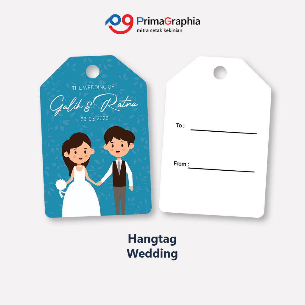 

Cetak Hang Tag Wedding / Pernikahan Kotak Custom Desain Template