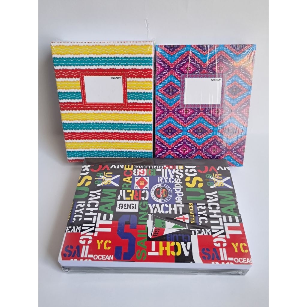 

Buku tulis OKEY isi 38/58 dan boxy 50 lembar - pack motif random