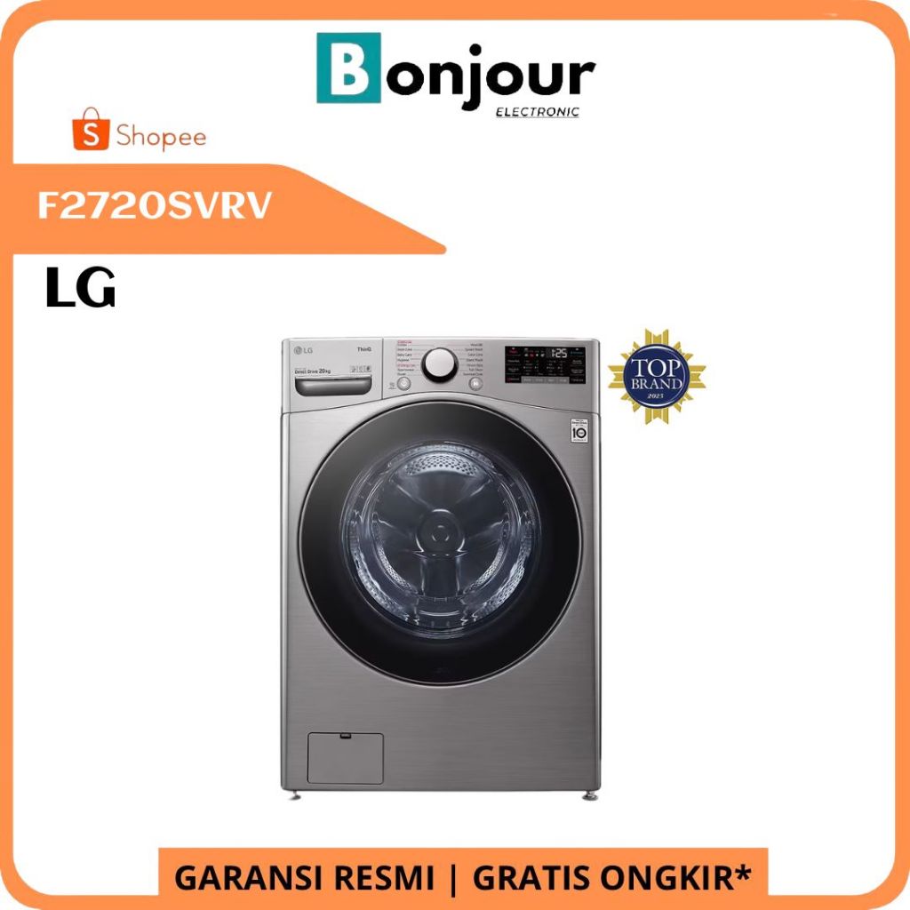 Mesin Cuci Front Loading 20 Kg LG F2720SVRV 20Kg Mesin Cuci LG F2720