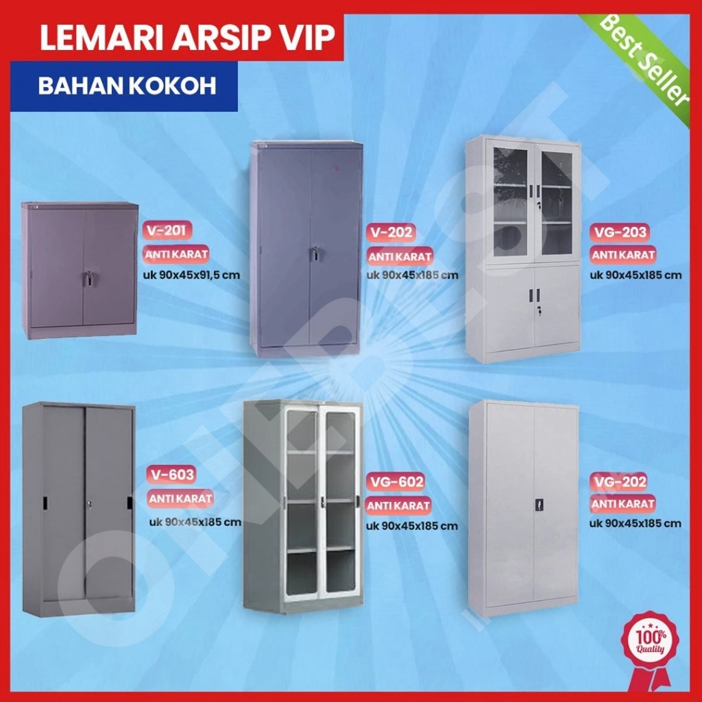 Lemari Arsip Plat Besi Filling Cabinet Besi Lemari Arsip VIP