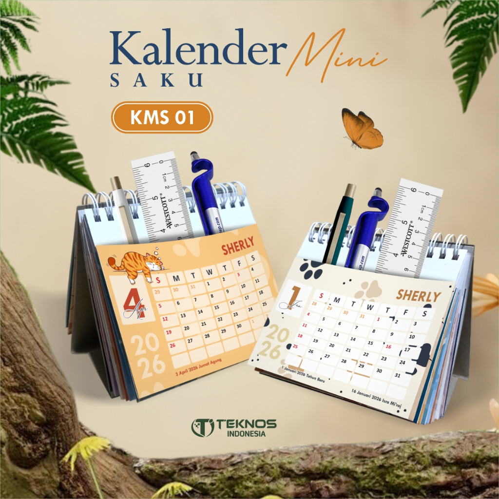 

KALENDER SAKU MINI 2026 - KALENDER MEJA CUSTOM NAMA - COCOK UNTUK PROMOSI DAN SOUVENIR