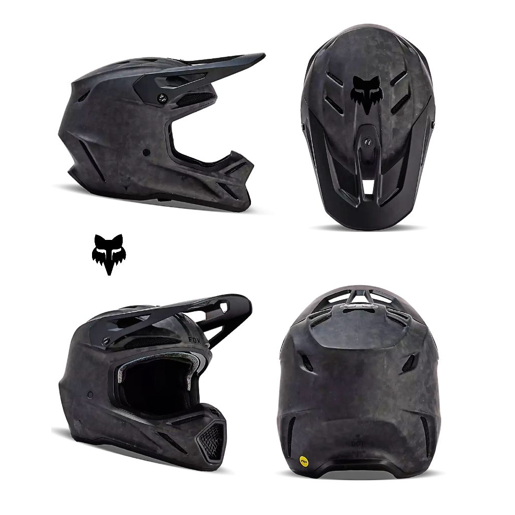 HELM FOX V3RS CARBON MATTE W/MIPS / HELM FOX MOTOCROSS