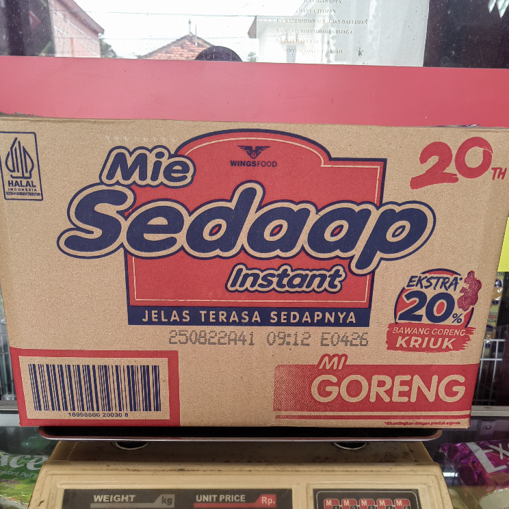 

MIE SEDAP GORENG 1 DUS ISI 40 PCS
