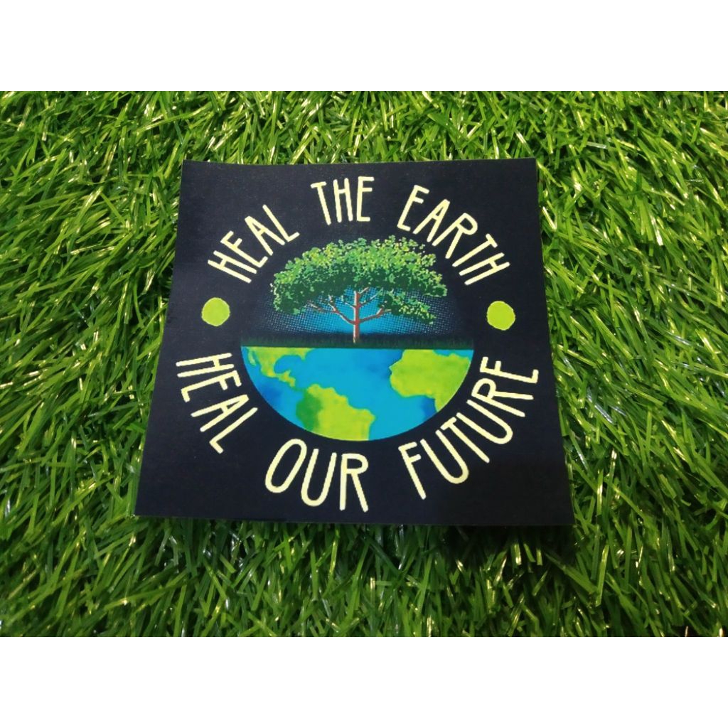 

stiker vinyl go green