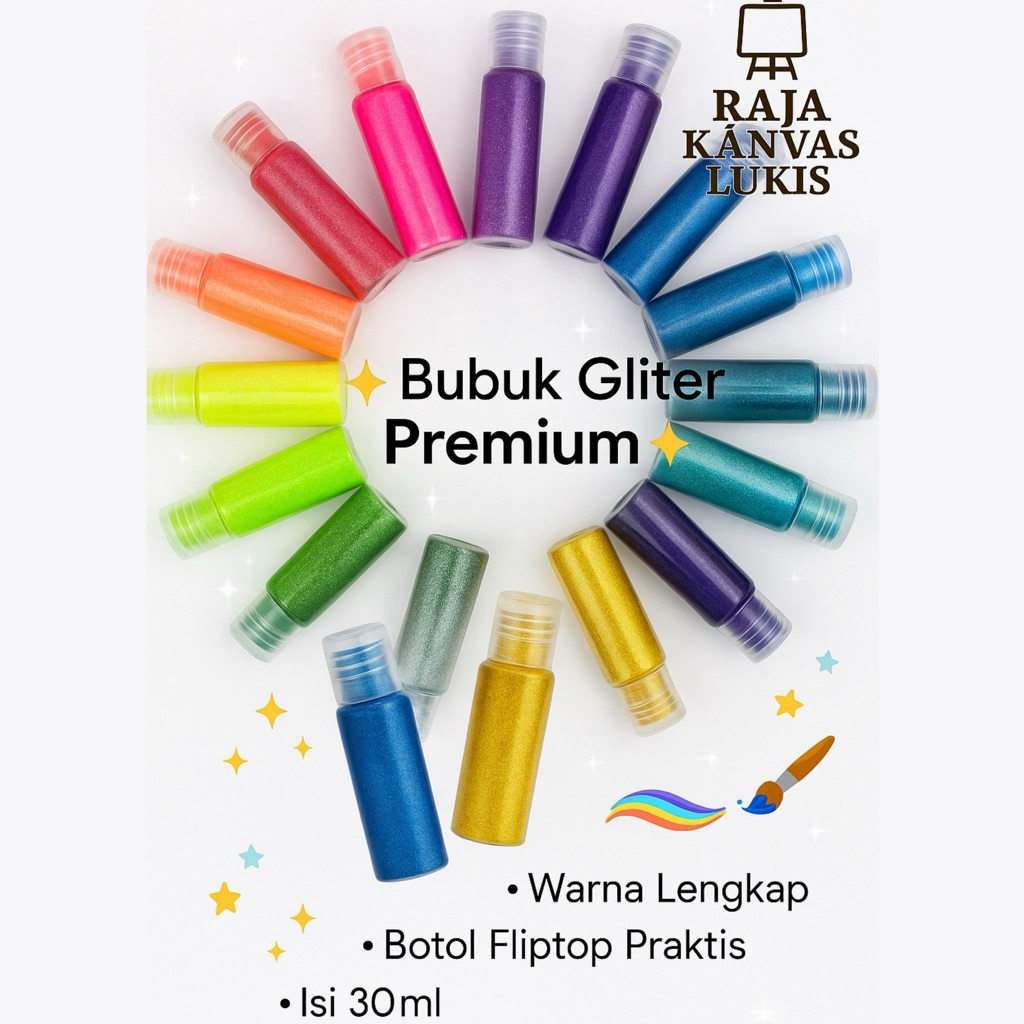 

RKL - Botol 30ml Glitter Powder Bubuk Gliter DIY Bisa Pilih Warna (Satuan)