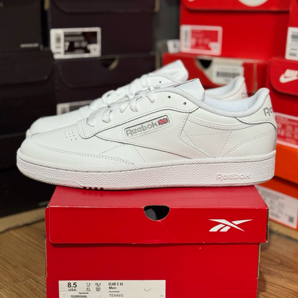 Reebok Classic Club C 85 White Sheer Grey Original Resmi PT MAP
