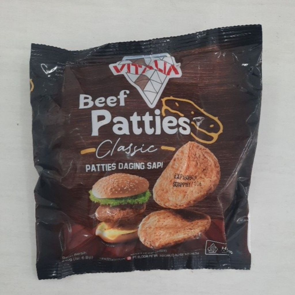 

Vitalia Beef Patties Classic by Bernardi isi 6 pcs 240 Gr