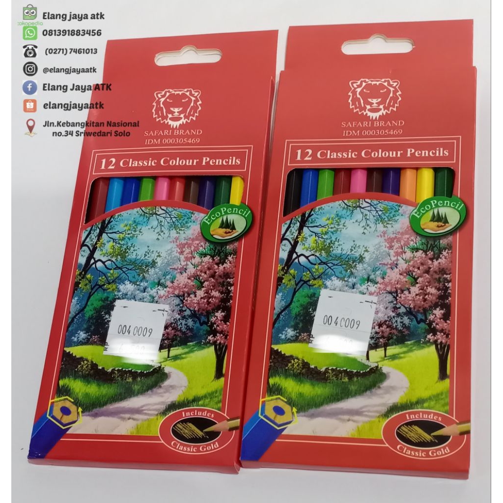 

PENSIL WARNA SAFARI PANJANG 12WARNA