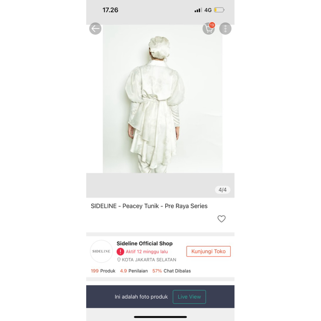 Preloved Baju sideline