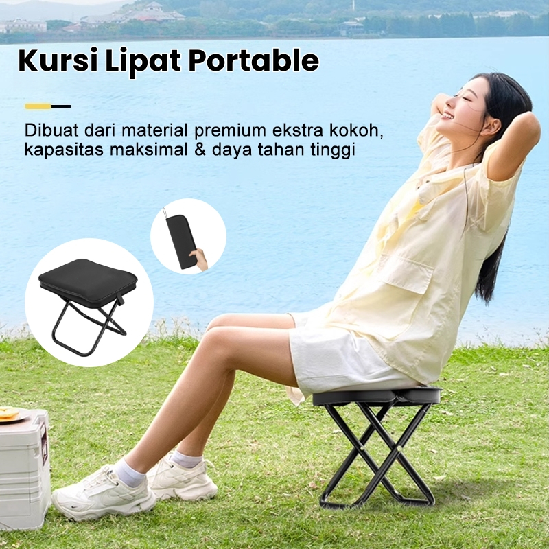 Kursi Lipat Portable/Kursi Lipat Outdoor/Kursi Portable/Kursi Lipat Camping/Bangku Lipat Portable/Ba