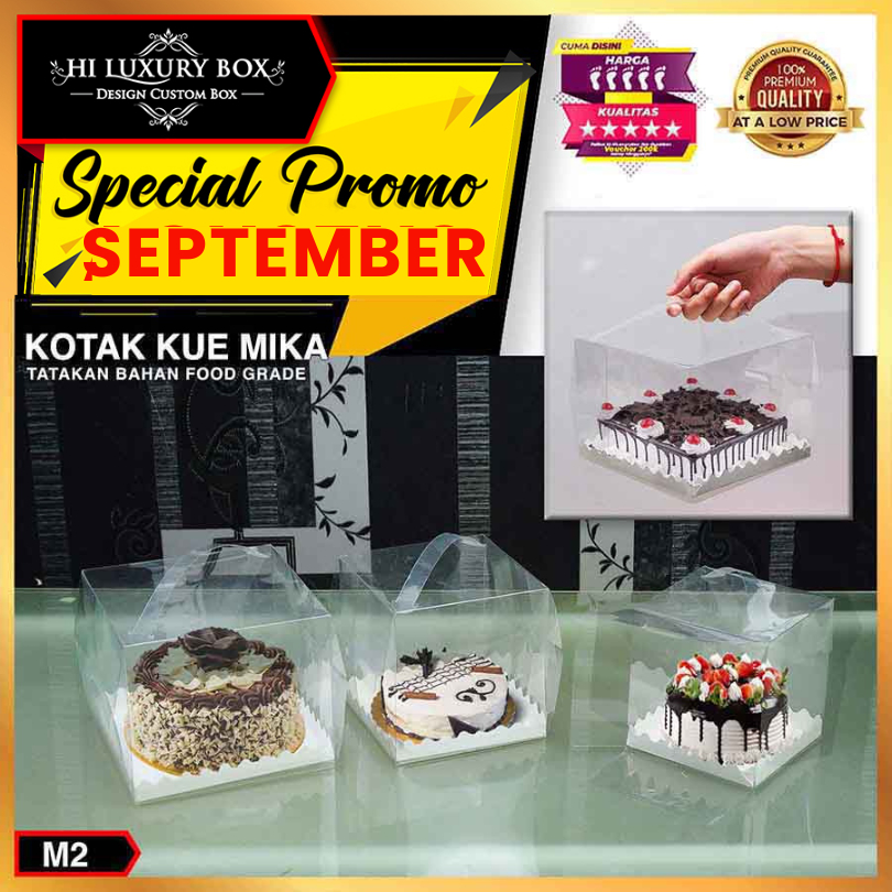 

Box Cake Kotak Kue Packaging Mika Transparan Murah M2