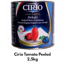 

CIRIO TOMATO PEELED 2.5KG KEMASAN KALENG