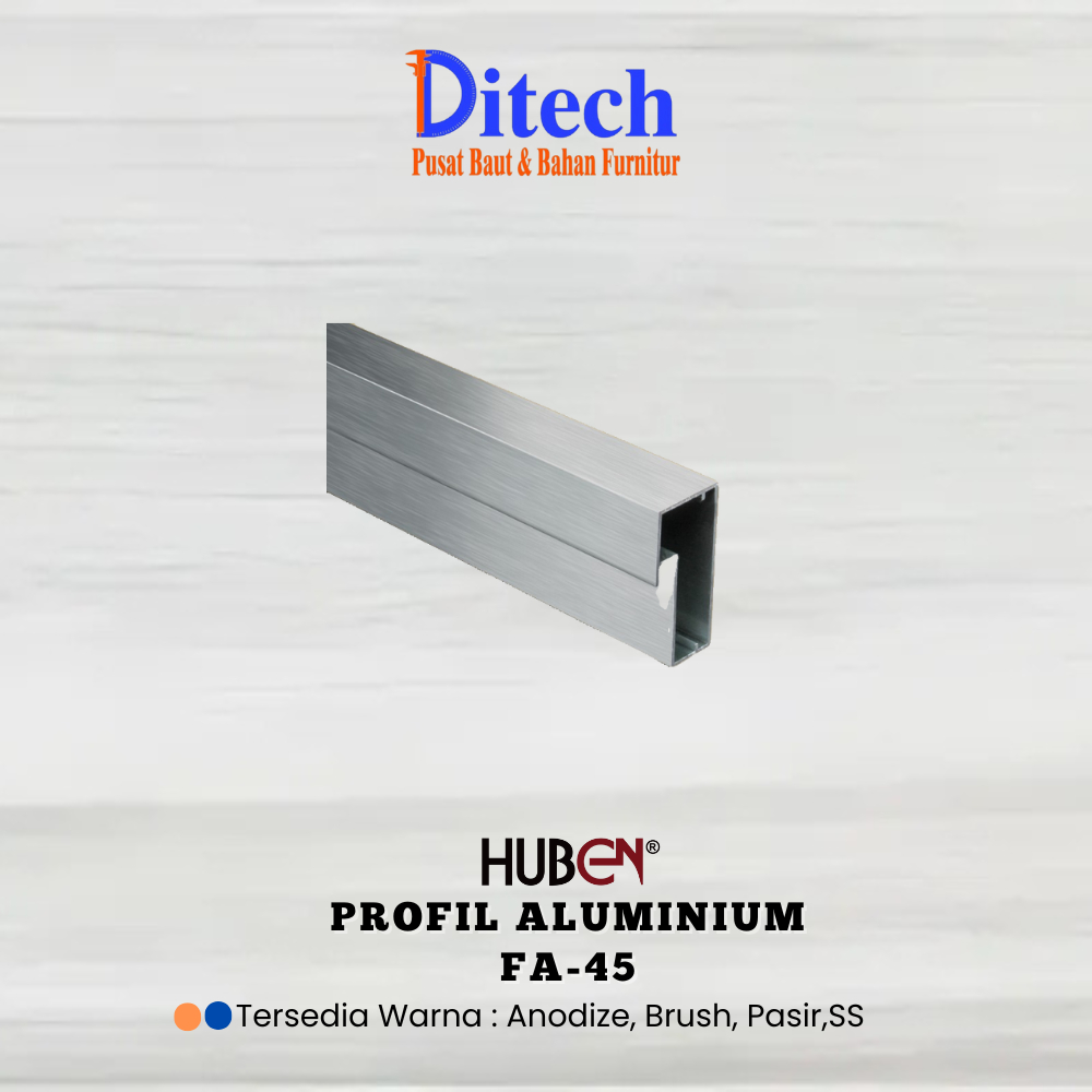 ☑️Profil Aluminium Huben FA-45/Profil Handle Aluminium