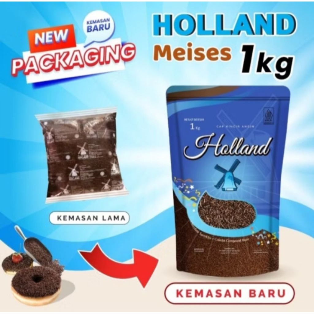 Holland Meses Coklat Susu 1kg / Hagel Meses Coklat Dark 1kg