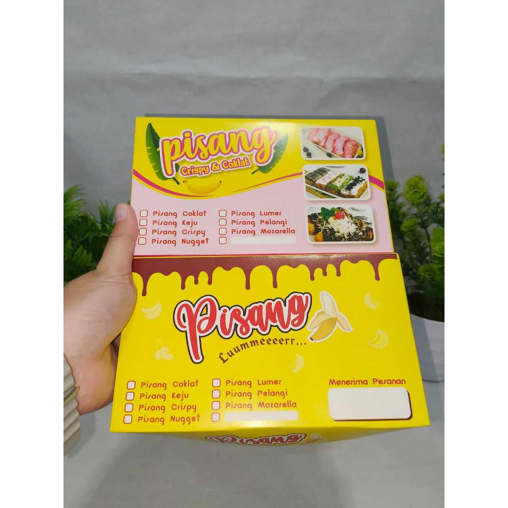 

Dus pisang crispy/lumer/nugget/coklat ukuran M/ medium (minimal order 25 pcs) ready stock
