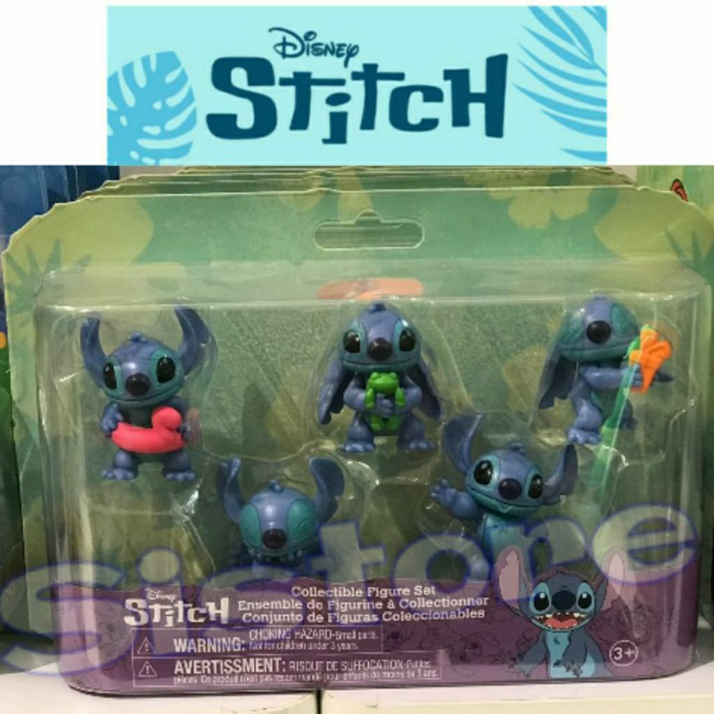 Mainan Stitch Figure set Disney Lilo & Stitch JUST PLAY ORIGINAL