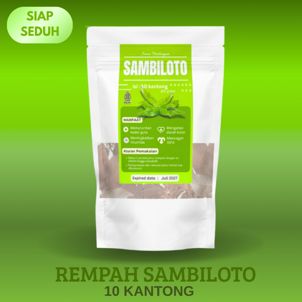 

rempah herbal daun sambiloto 10kantong