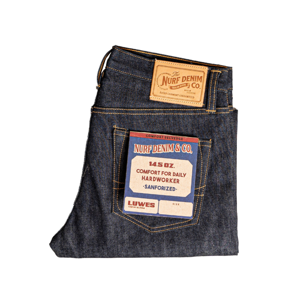 Nurf Denim - LUWES - 14.5oz - Sanforized Stretch Denim - Comfort Selvedge Denim