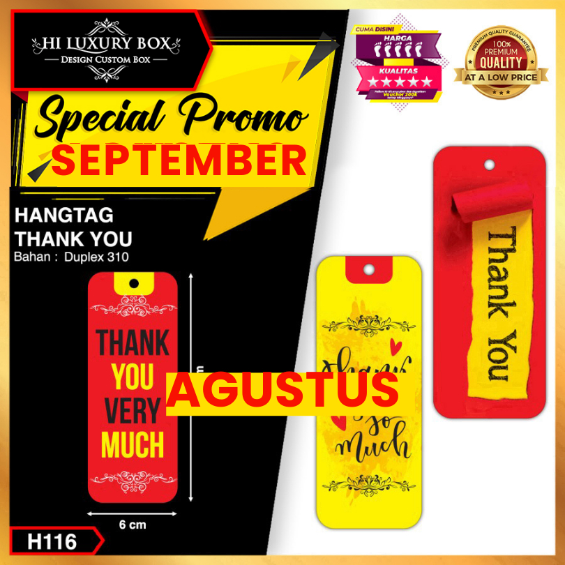 

Hangtag Thank You|Duplex|Murah|Hiasan|Label|Ucapan|Aksesoris|H116