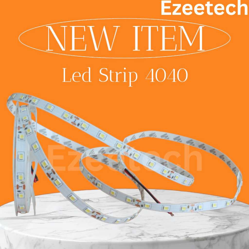 LAMPU LED STRIP 4040 DC 12 VOLT IP 33 / LAMPU STRIP 12V Putih.