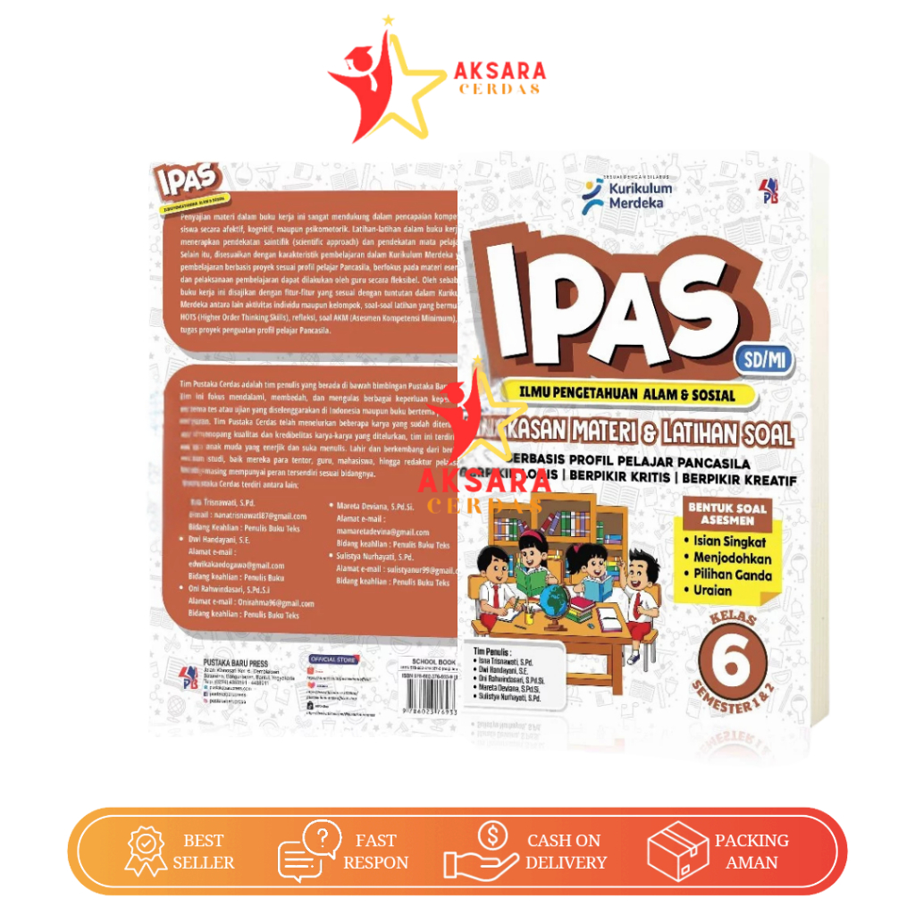Buku IPAS Kelas 6 SD Ilmu Pengetahuan Alam dan Sosial Berbasis Profil Pelajar Pancasila Semester 1 2