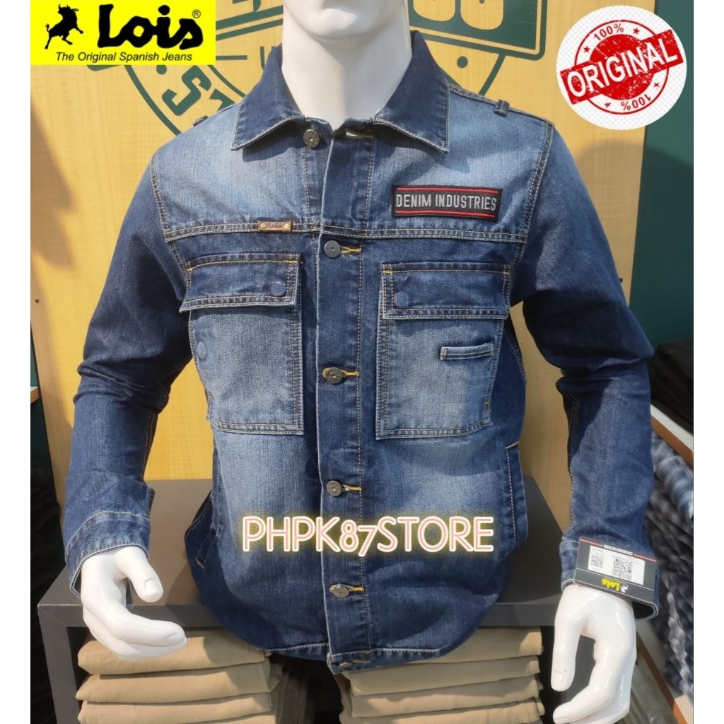 JAKET DENIM PRIA ORIGINAL MEREK LOIS JEANS
