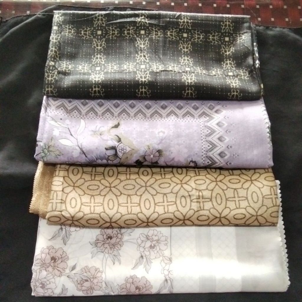 hijab segi empat motif bunga voal/ hijab segi empat motif kekinian