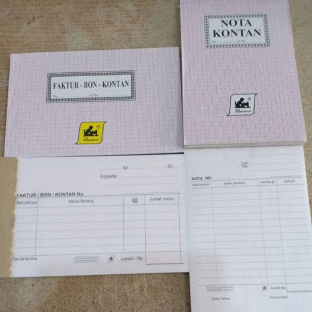 faktur bon kontan rangkap 3 standard 12 pcs / 1 lusin
