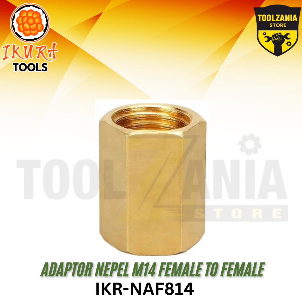 IKURA TOOLS Nepel Adaptor Konverter Konektor Sambungan Penyambung Selang Mesin Kompresor Bensin M14 